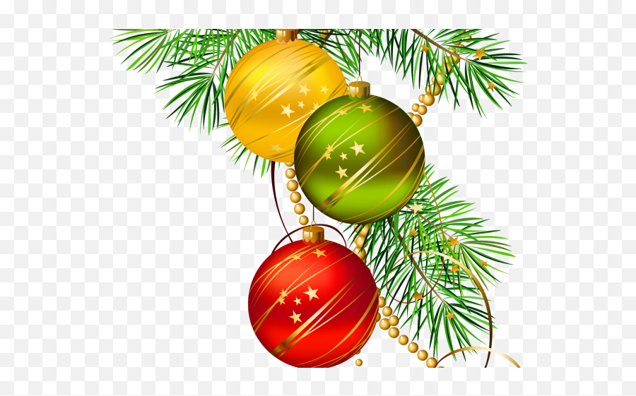 Download Christmas Ornaments Clipart Pine Tree Branch - Grafiche Cornici Natalizie Emoji,Christmas Ornament Clipart