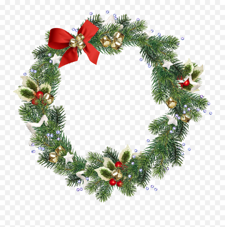 Wreath Christmas Wreath Christmas Emoji,Christmas Decor Png