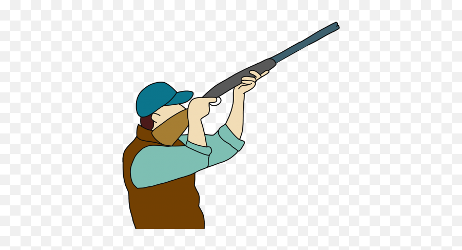 Download Animals Shootingriflegunmen - Hunter Cartoon Cartoon Man Shooting Transparent Emoji,Cartoon Gun Png