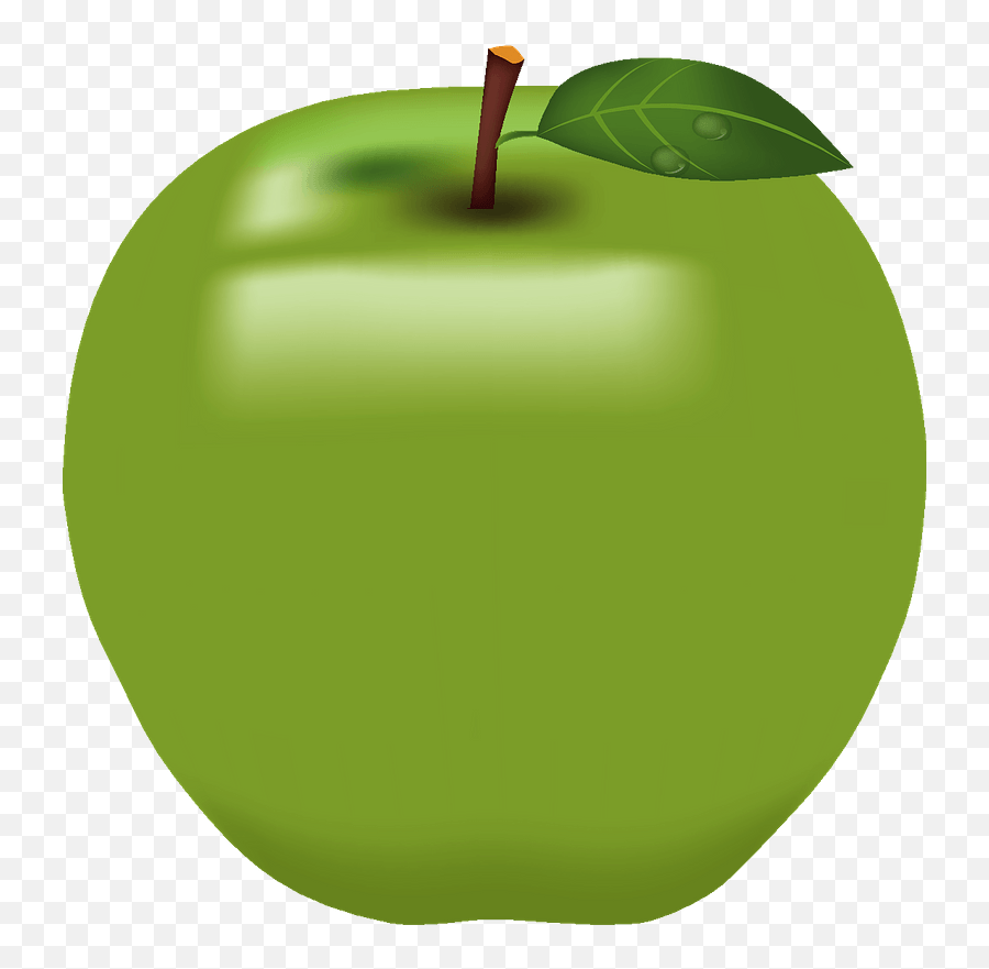Green Apple Clipart - Green Apple Free Clipart Emoji,Apple Clipart Png