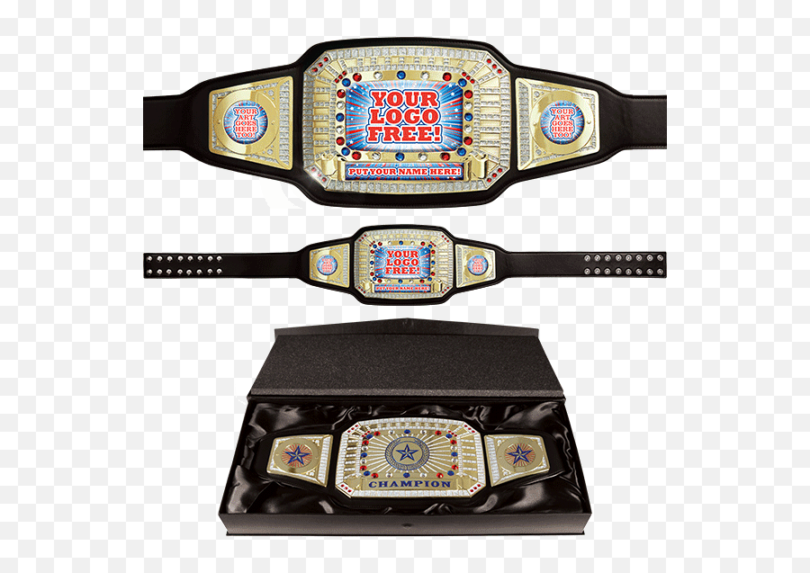 52 Inch Custom Champion Award Belt Emoji,H Logo Belt
