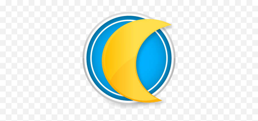 Yellow Moon Logo Template Vector Free - Moon Emoji,Moon Logo