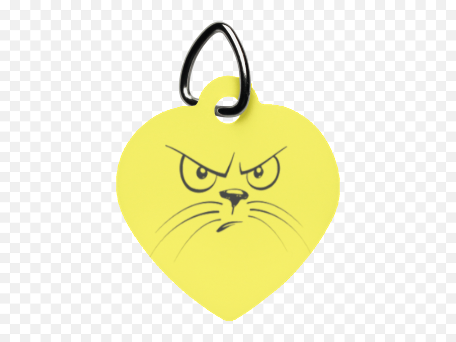 Angry Cat Heart Pet Tag U2013 Jackals Last Laugh Emoji,Angry Cat Png