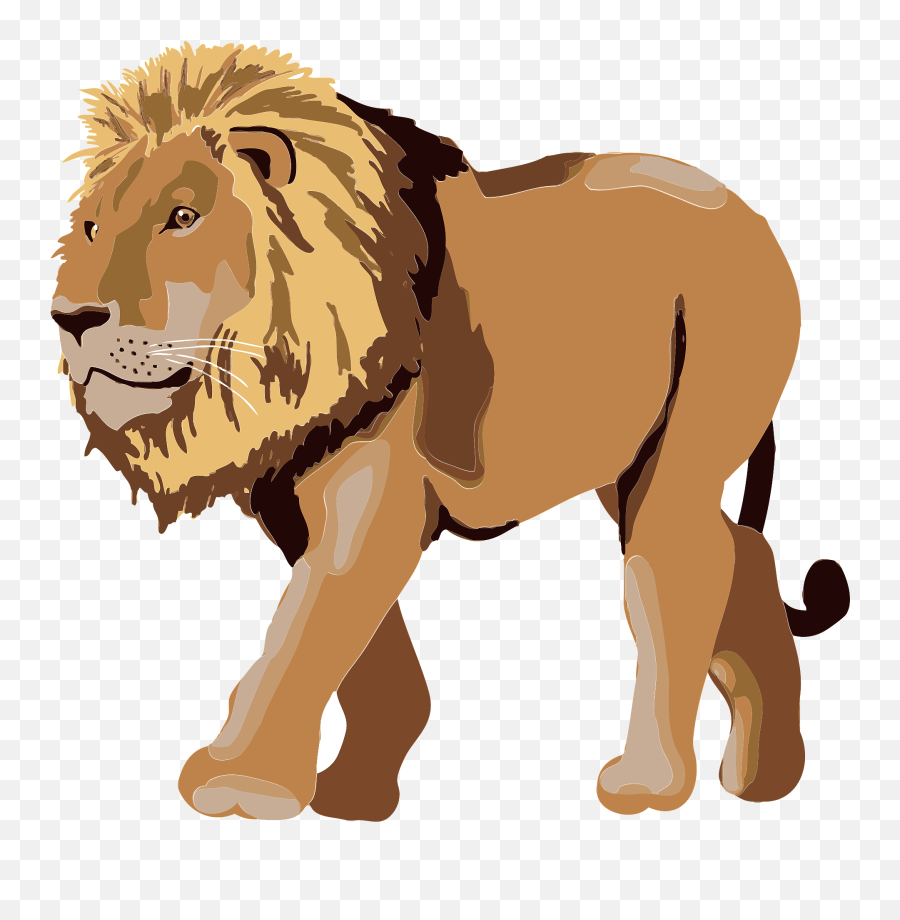 Lion Animal Clipart Free Download Transparent Png Creazilla Emoji,Lion Clipart Free
