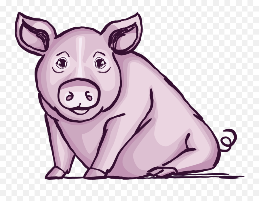 Meet The Pig - Purple Pig Emoji,Pig Png