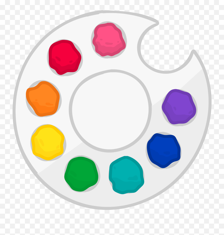 Paint Palette Png - Circle Paint Palette Emoji,Paint Palette Clipart