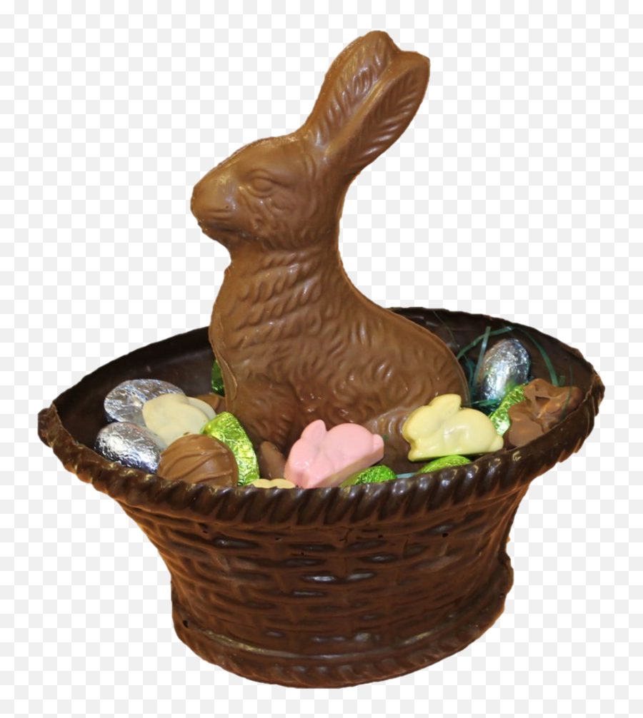 Easter Bunny Chocolate Png Clipart Png Mart - Easter Basket Made Of Chocolate Emoji,Easter Bunny Clipart