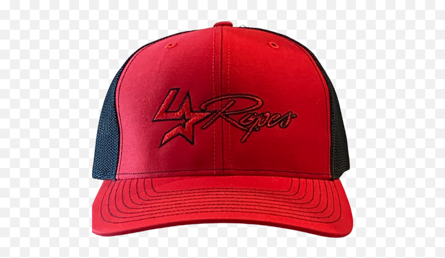 Lone Star Ropes Red Cap With Black Mesh And Red Logo Coolhorse - For Baseball Emoji,Red And Black Logo