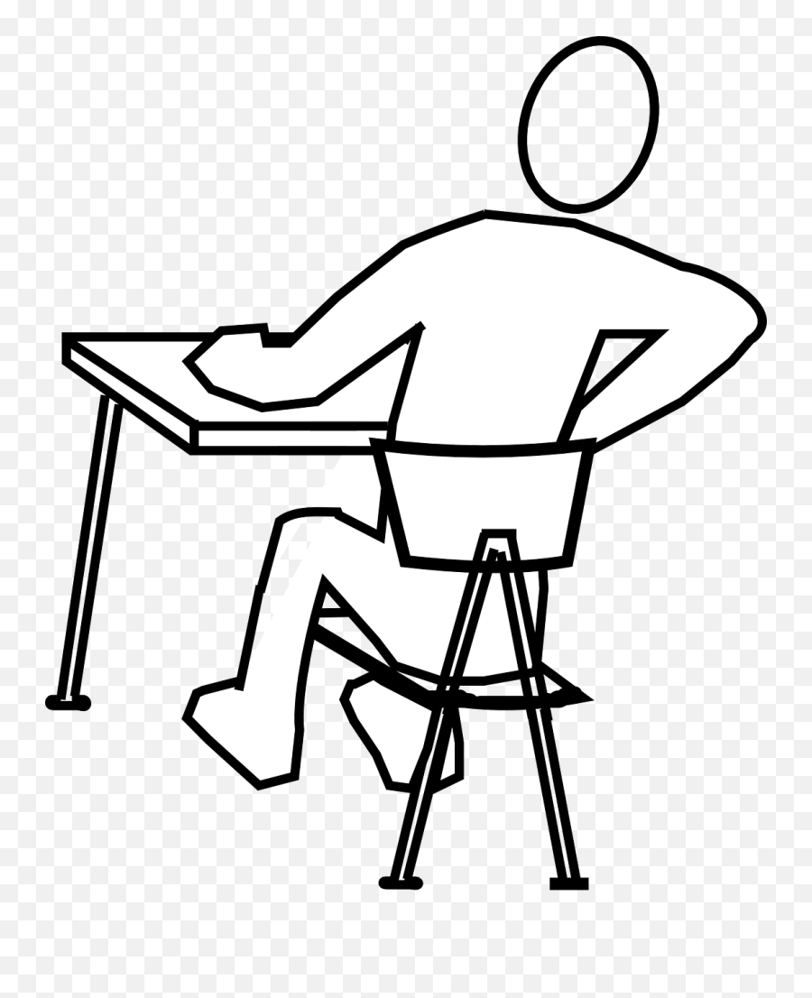 Download Hd Fast Facts - Draw A Person Sitting Transparent Draw A Person In A Desk Emoji,Person Sitting Png