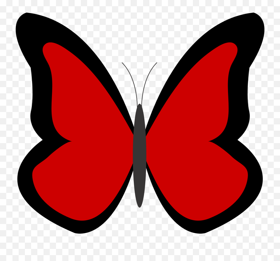 Clipart Numbers Butterfly Clipart Numbers Butterfly - Red Butterfly Clip Art Emoji,Butterfly Transparent