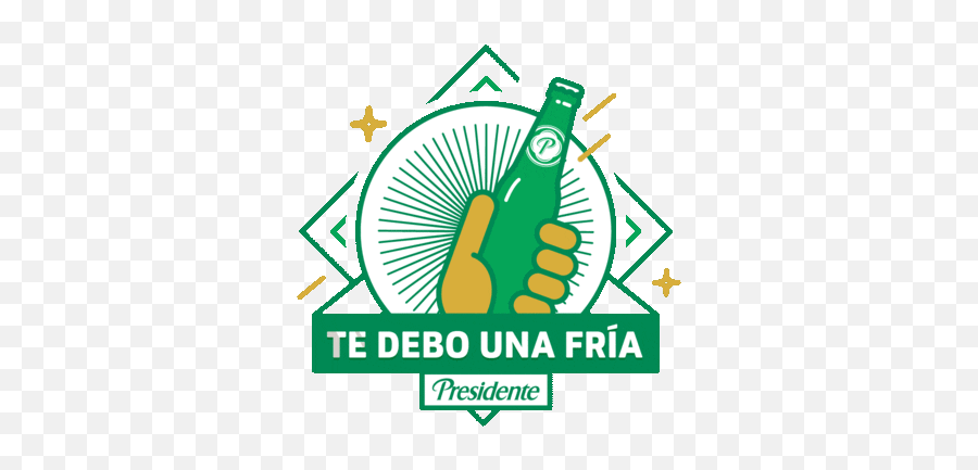 Beer Logo Sticker By Cervpresidente For Ios U0026 Android - Language Emoji,Te Logo