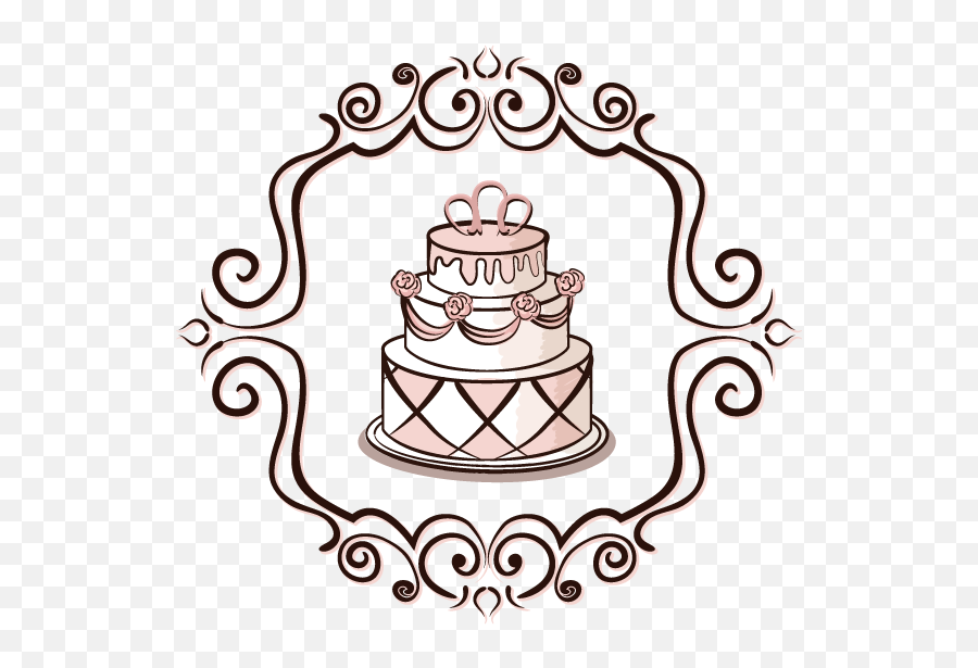 Wedding Cake Flavours Clipart - Cake Design Drawing Emoji,Wedding Cakes Clipart