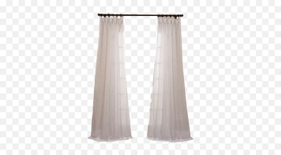 Signature Double Layered Off White Sheer Curtain Pole Pocket With Back Tabs U0026 Hook Belt 120 X 84 Emoji,Transparent Curtains