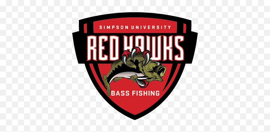 Athletics - Bass Fishing Generic Donation Simpson University Emoji,Bass Fish Logo