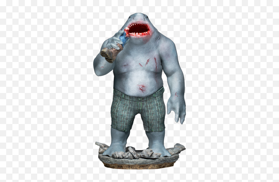 King Shark Bds Art Scale 110 Statue By Iron Studios Emoji,Superman Logo Minecraft