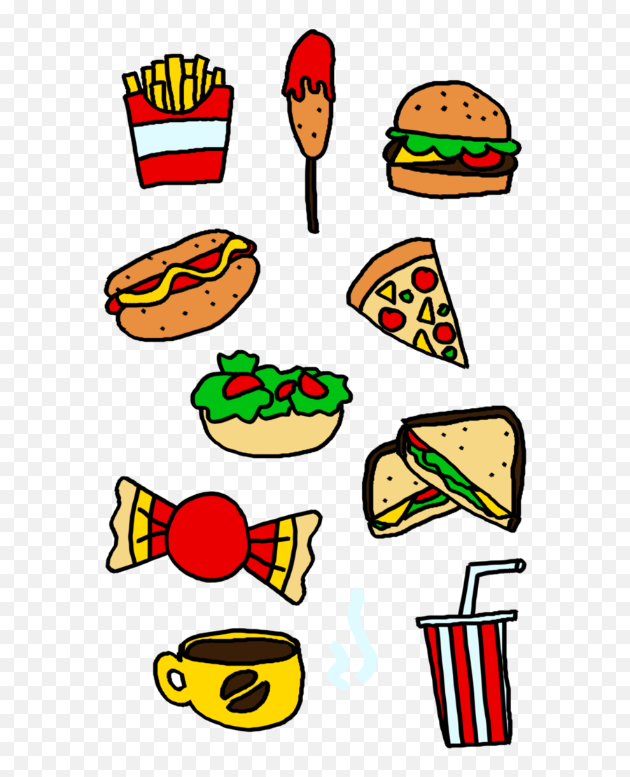 Download Food Groups Clipart At Getdrawings - Junk Food Vs Drawing On Healthy Food Over Junk Food Emoji,Healthy Food Clipart