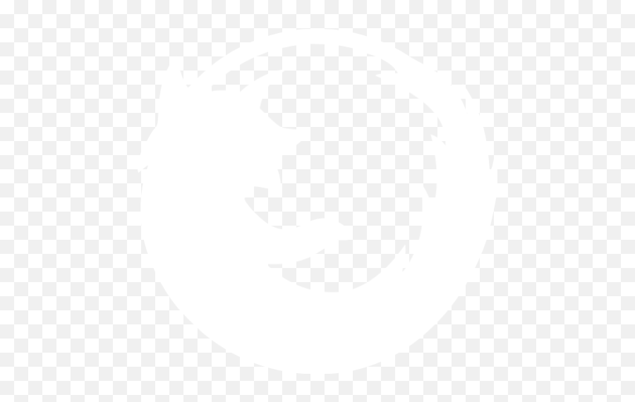 White Firefox Icon - Firefox Logo White Png Emoji,Firefox Logo