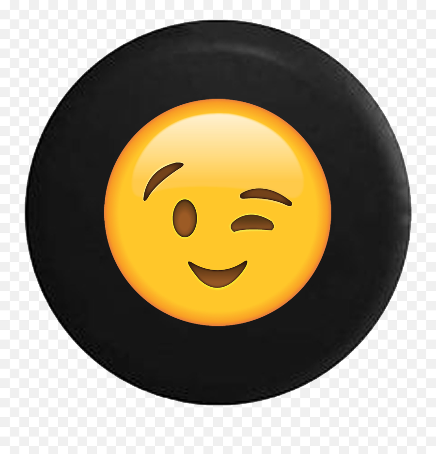 Automotive Spare Tire Cover Smiling Thumbs Up Emoji Text - Wide Grin,Thumbs Up Emoji Png