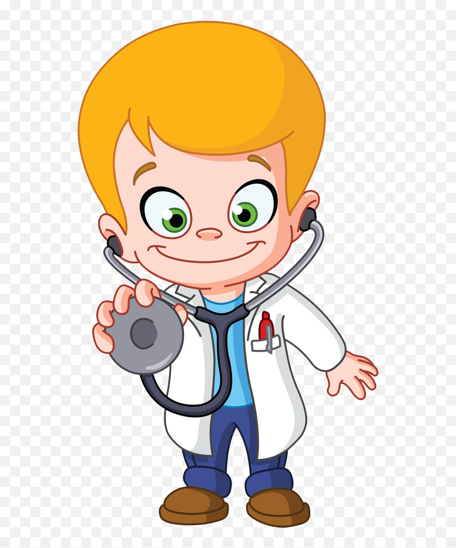 Cartoon Doctor Clipart Transparent - Kid Doctor Cartoon Png Emoji,Doctor Clipart