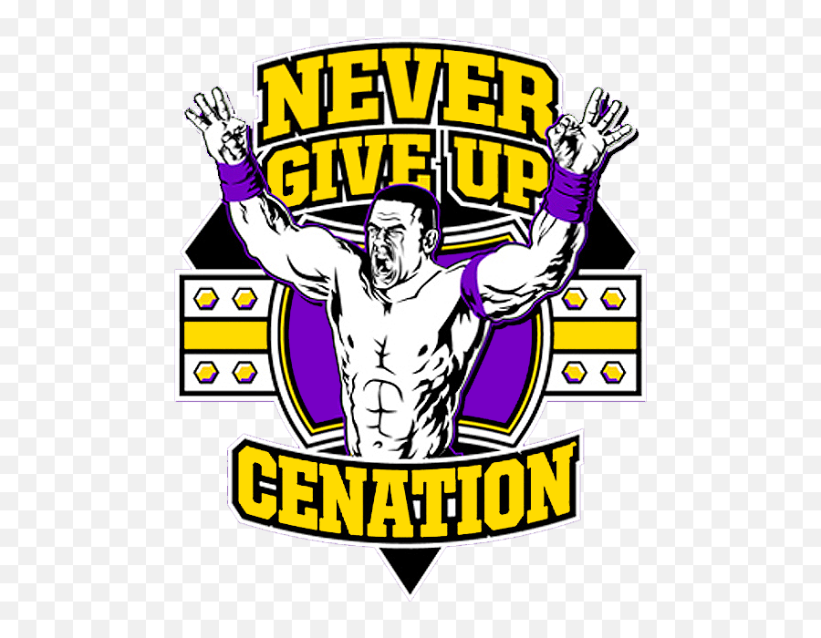 John Cena Never Give Up Logo Png Image - John Cena Logo Png Emoji,John Cena Logo