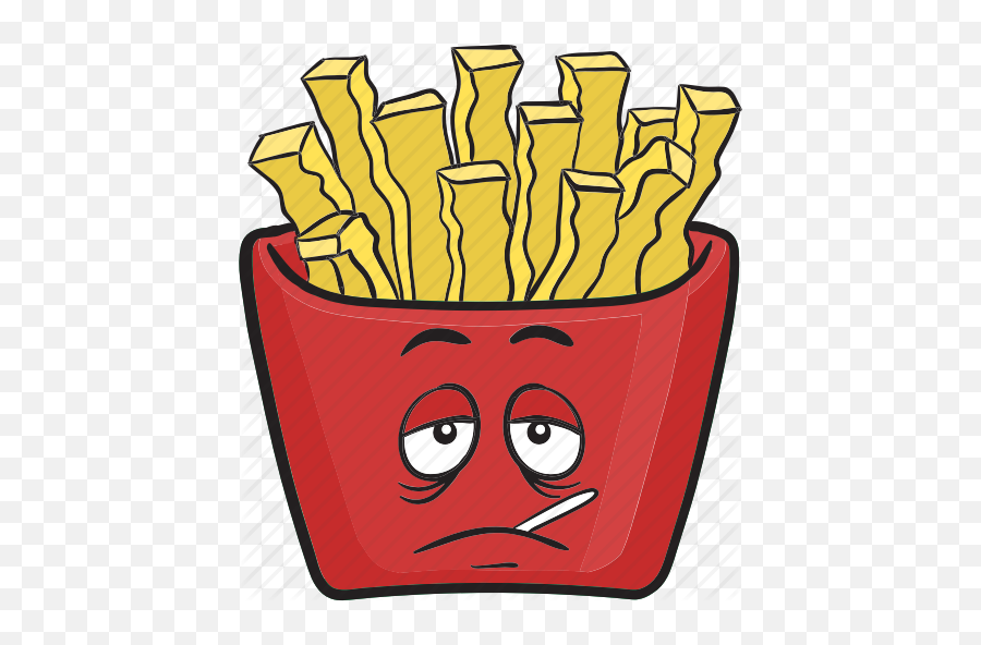Library Of Fries Emoji Svg Freeuse Library Png Files - Crying French Fries Cartoon,Fries Clipart