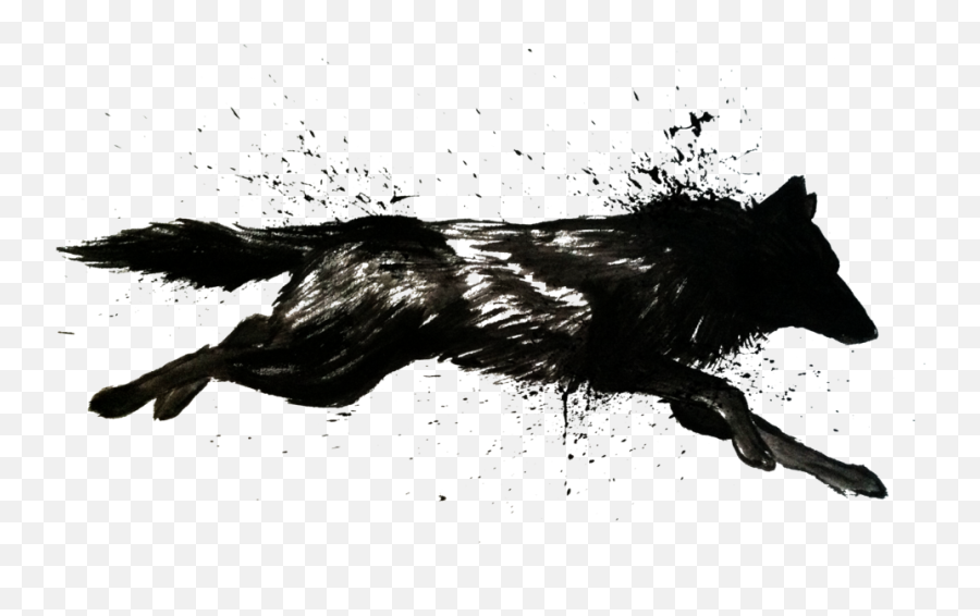 Image Result For Drawing Wolf Running Wolf Running Wolf - Wolf Running Silhouette Tattoo Emoji,Wolf Silhouette Png