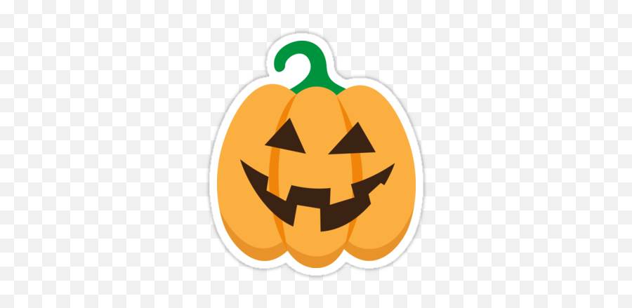 Halloween Jack O Lantern Sticker - Cute Cartoon Jack O Lantern Clip Art Emoji,Jack O Lantern Clipart Black And White