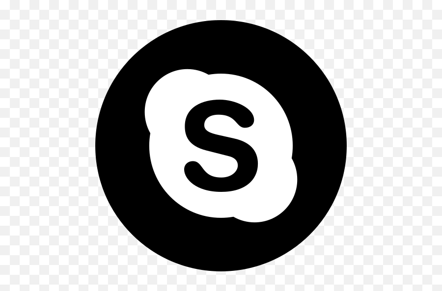 App Bw Logo Media Popular Skype Social Icon - Free Skype Icon Png Pink Emoji,B Logos