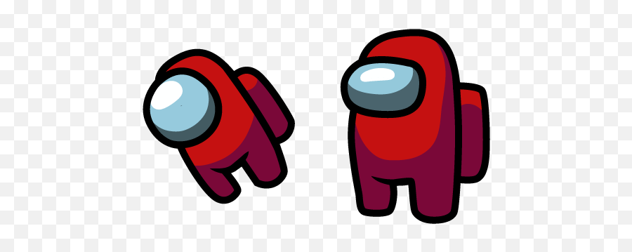 Mini Crewmate Cursor - Among Us Red Character Emoji,Red Transparent