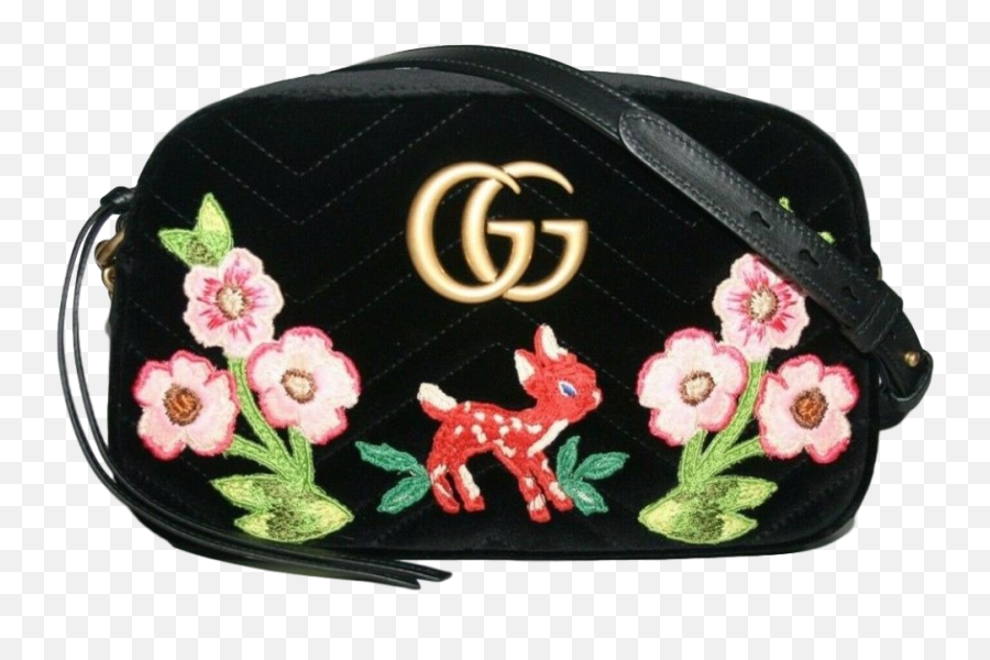 Gucci Gg Marmont Matelasse Embroidered - Gucci Marmont Bambi Emoji,Marmont Logo