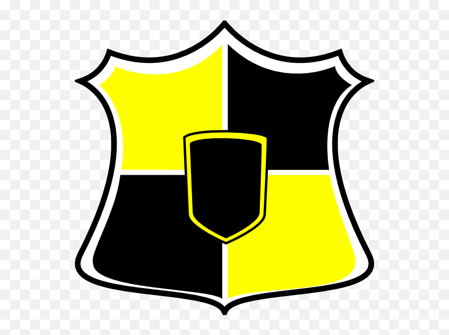 Download Shield Clipart Yellow Pencil And In Color Shield - Black Yellow Shield Emoji,Shield Clipart