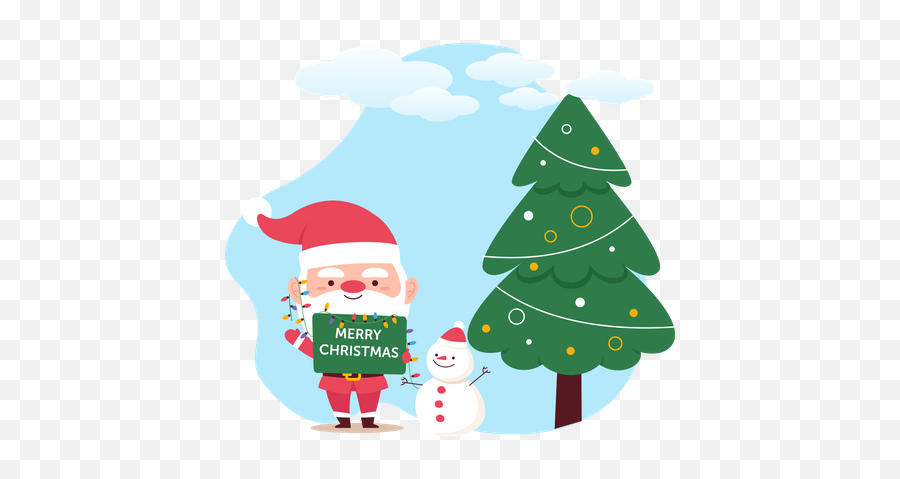 Premium Merry Christmas Illustration Download In Png - Christmas Day Emoji,Merry Christmas Transparent