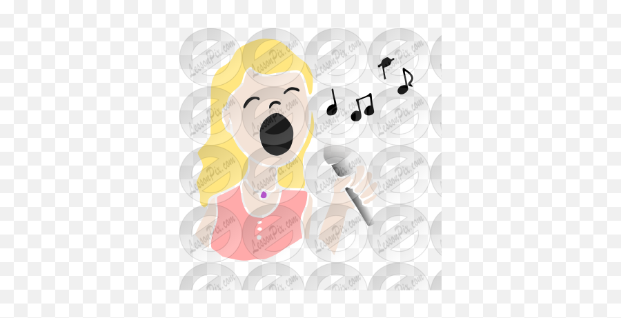 Singing Stencil For Classroom Therapy - Happy Emoji,Singing Clipart
