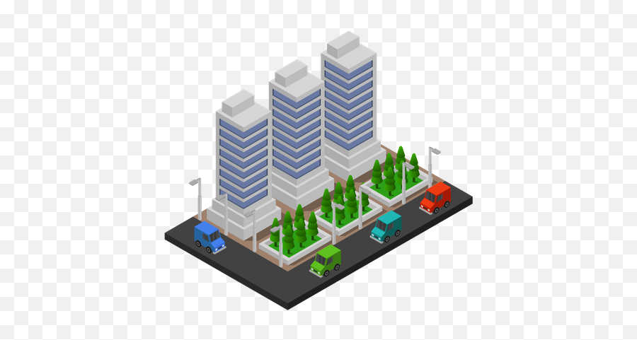 Premium City Buildings Illustration - Vertical Emoji,City Buildings Png
