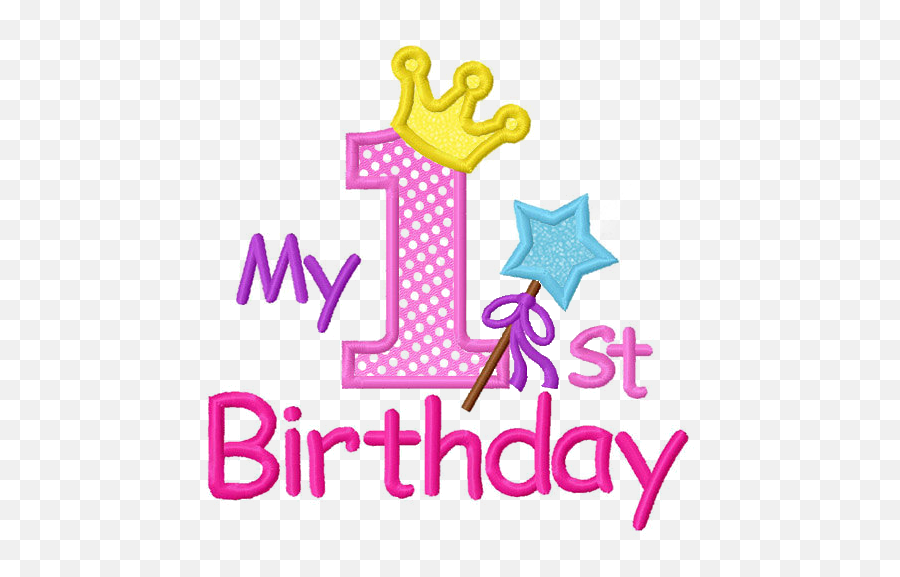 Download Hd My First Birthday - Happy 1st Birthday Emoji,Birthday Transparent Background