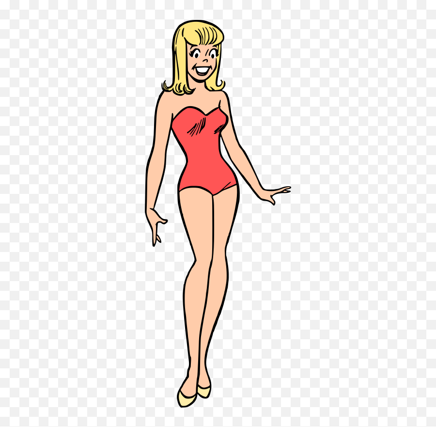 Swimsuit Model - Openclipart Emoji,Cartoon Legs Png