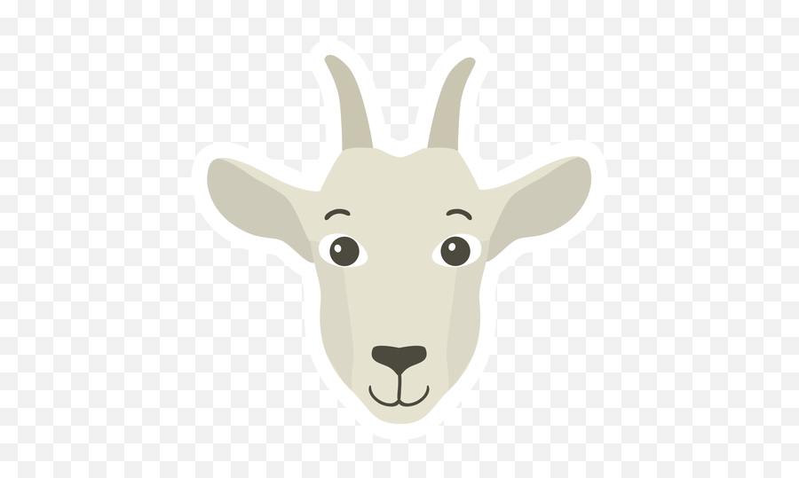 Goat Head Horn Flat Sticker Transparent Png U0026 Svg Vector Emoji,Goat Head Png