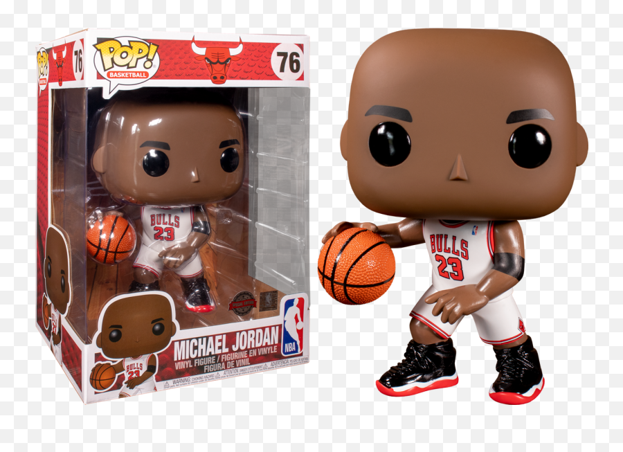 Nba Basketball - Michael Jordan White Jersey 10 Pop Vinyl Emoji,Michael Jordan Clipart