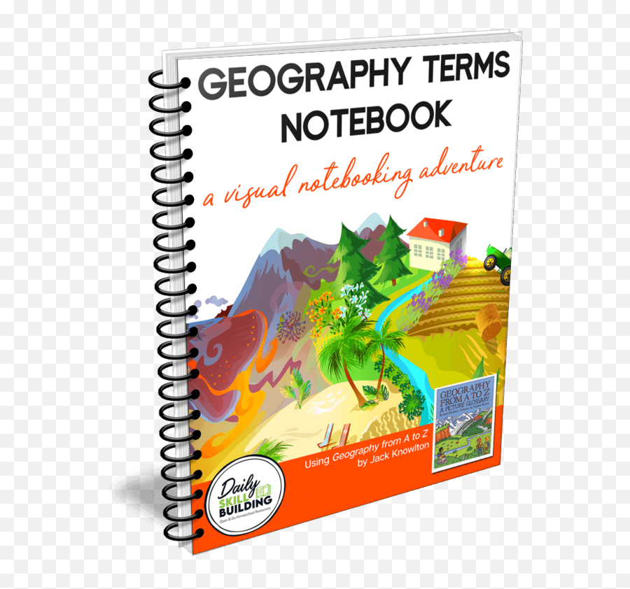 Geography Terms Notebook - Horizontal Emoji,Notebook Png