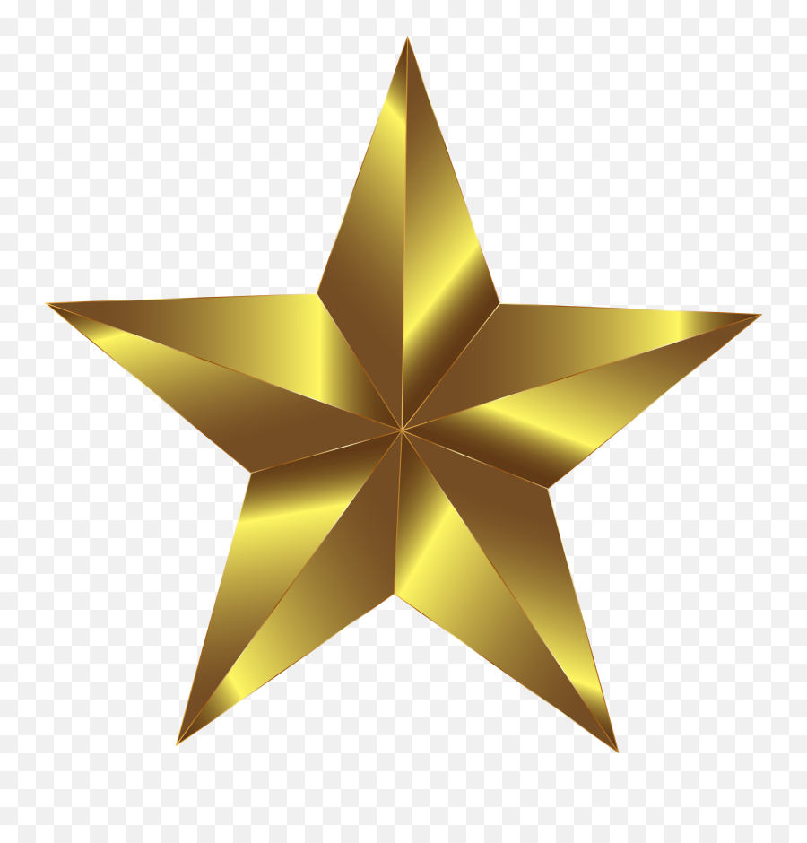 Download 3d Gold Star Png Download - Gold Star Clipart Png Clip Art Stars Emoji,Gold Star Png