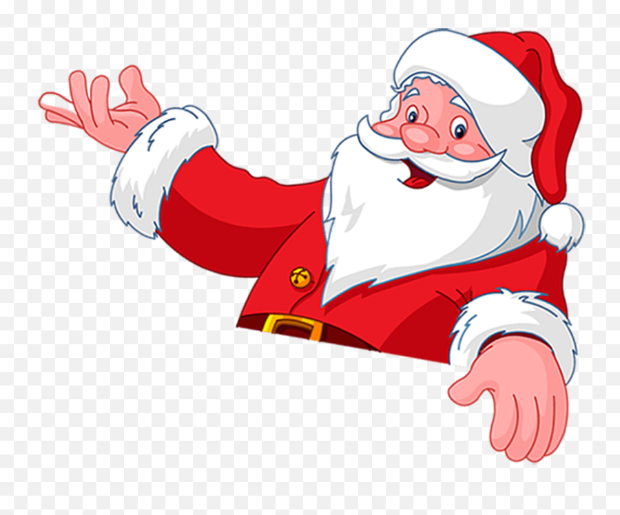 Transparent Background Santa Clipart - Novocomtop Santa Claus Emoji,Santa Clipart