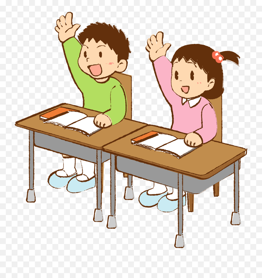 Schoolgirl Are In Class Clipart - Sharing Emoji,Class Clipart