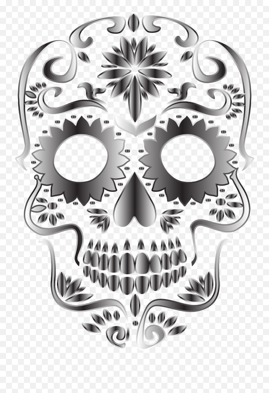 Calavera Mexican Cuisine Skull Clip Art - Mexican Skull Mask Png Emoji,Sugar Skull Clipart