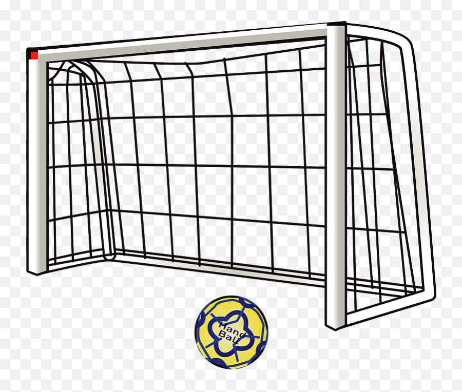 Handball Ball And Net Clipart - For Soccer Emoji,Net Clipart