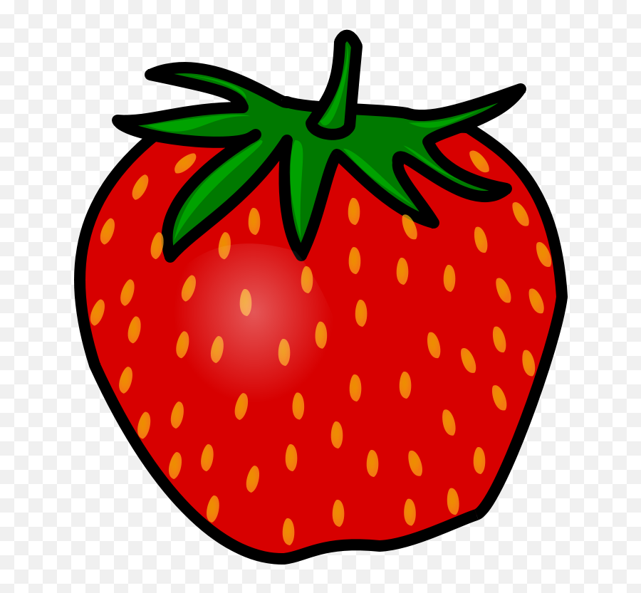 Free Clip Art - Fruit Cartoon Images Png Emoji,Strawberry Clipart