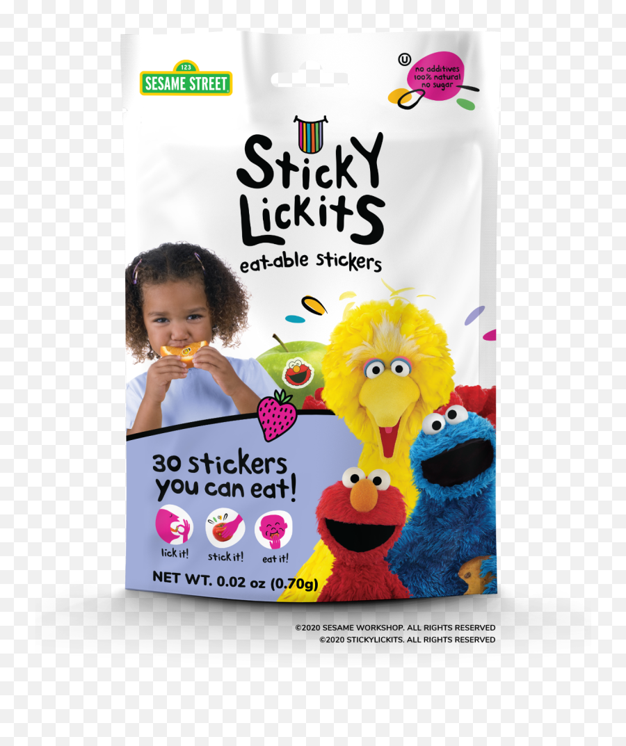These Sesame Street Stickers Will Get Your Kiddos To Eat - Sesame Street Sticky Lickit Emoji,Sesame Workshop Logo