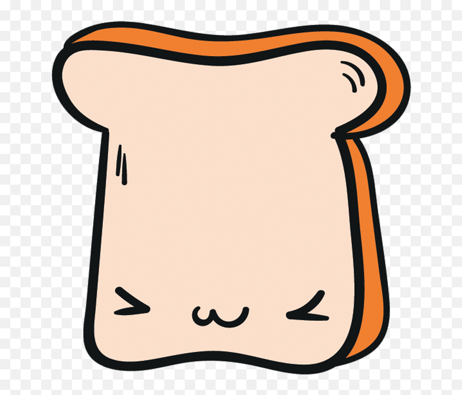 Toast Bread Clip Art - Happy Emoji,Toast Clipart