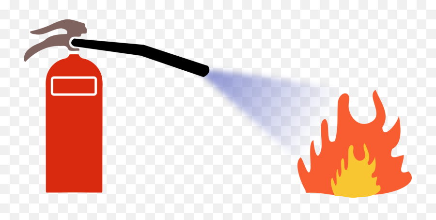 Fire Extinguisher In Use Clipart - Use Fire Extinguisher Clipart Emoji,Fire Extinguisher Clipart