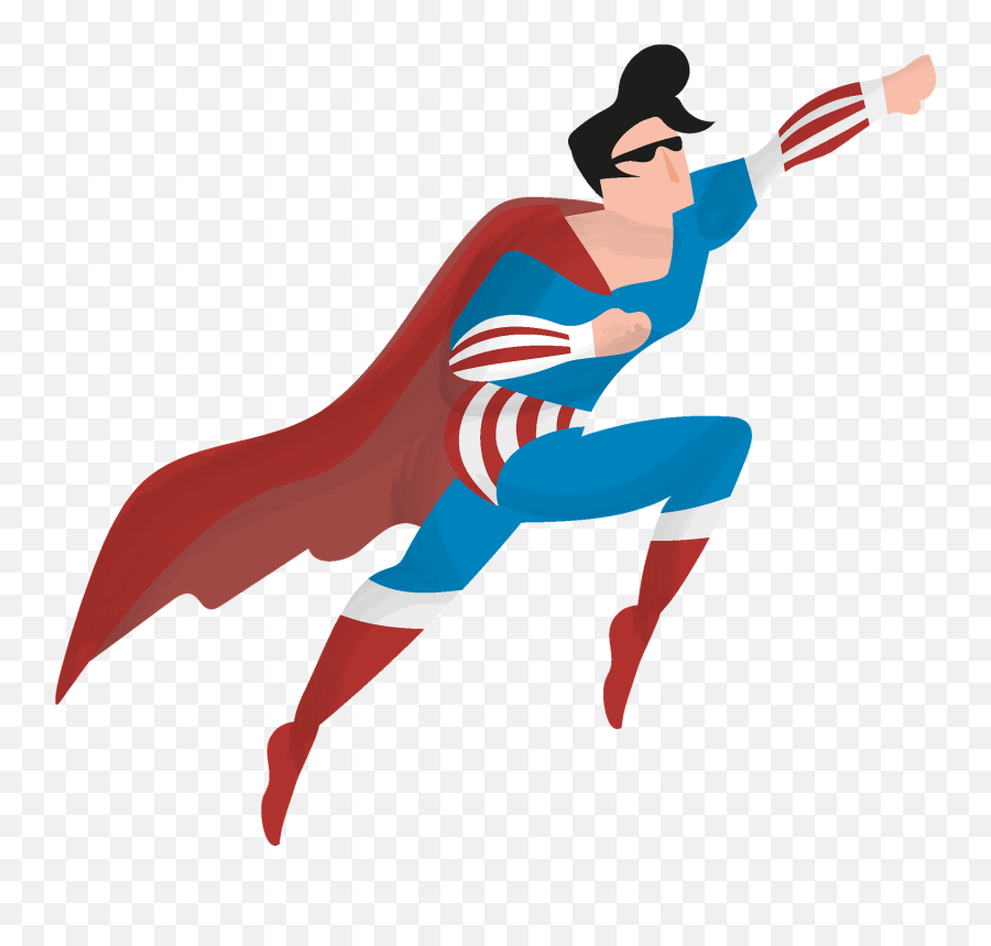 Hero Clipart - Superhero Emoji,Hero Clipart