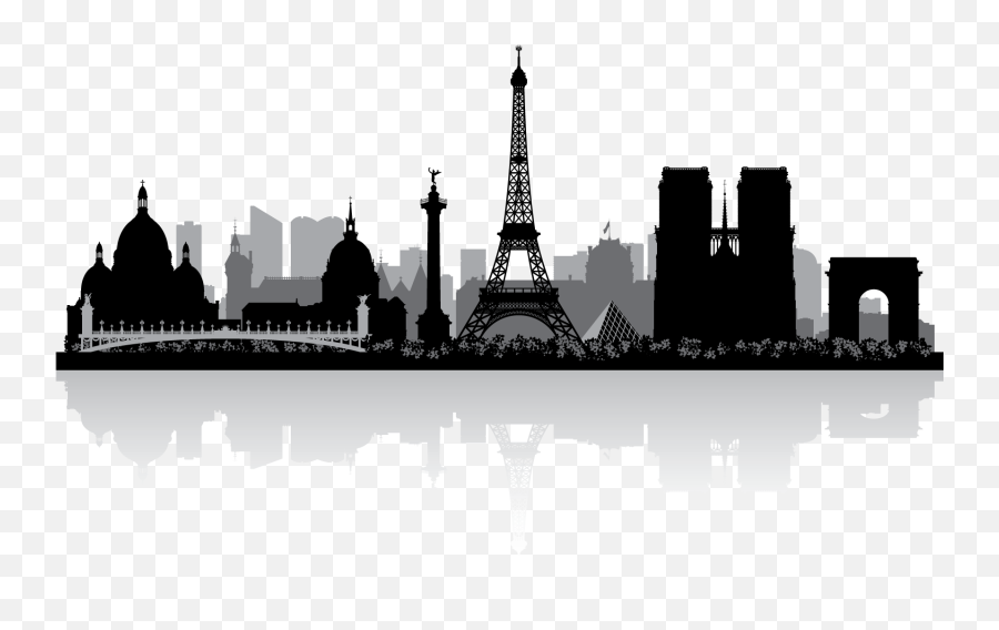 Paris Skyline Png U0026 Free Paris Skylinepng Transparent - Skyline Silhouette Paris Emoji,Paris Clipart